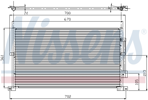 NISSENS 94585 кондензатор,...