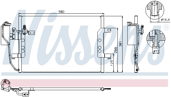 NISSENS 94588 кондензатор,...