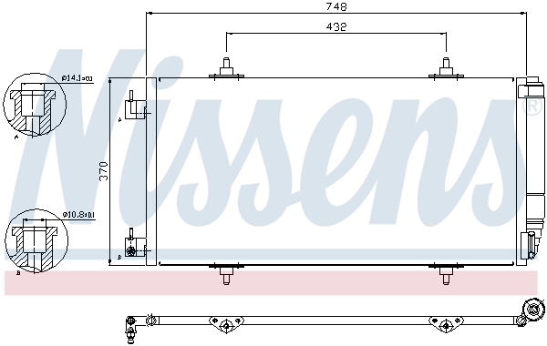 NISSENS 94629 Condensatore,...