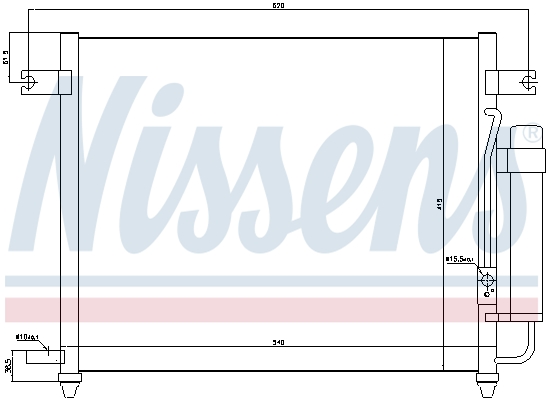 NISSENS 94640 кондензатор,...