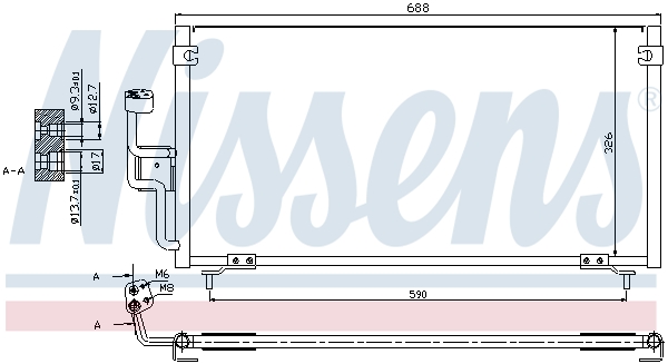 NISSENS 94702 кондензатор,...