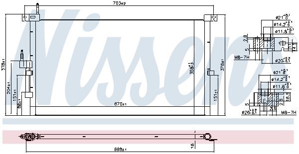 NISSENS 94718 кондензатор,...