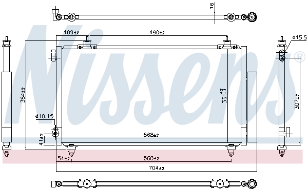 NISSENS 94740 кондензатор,...