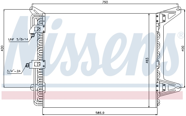 NISSENS 94755 Condensatore,...