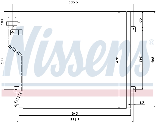 NISSENS 94773 кондензатор,...