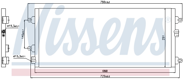 NISSENS 94782 Condensatore,...