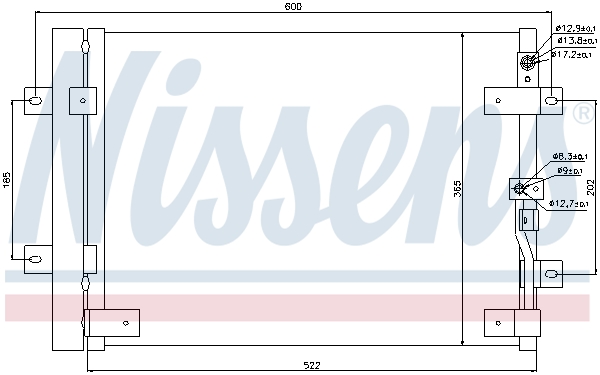 NISSENS 94821 Condensatore,...