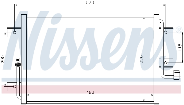 NISSENS 94825 кондензатор,...