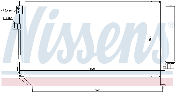 NISSENS 94848 кондензатор,...