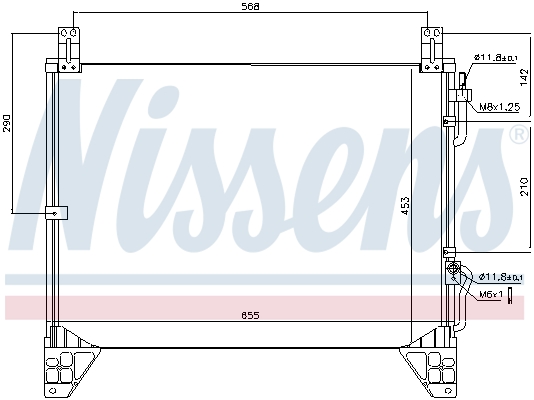 NISSENS 94861 кондензатор,...