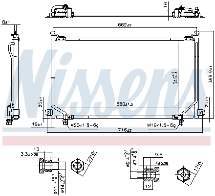 NISSENS 94863 кондензатор,...