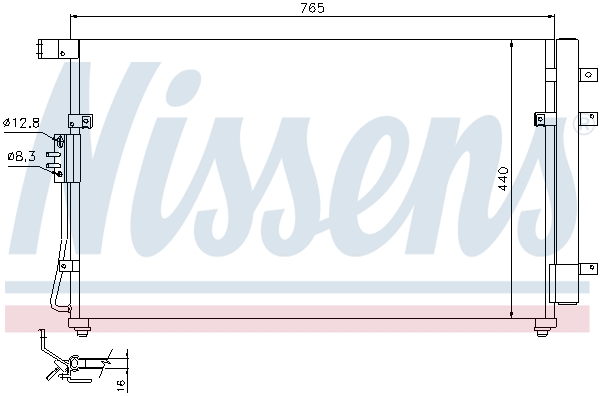 NISSENS 94868 Condensatore,...