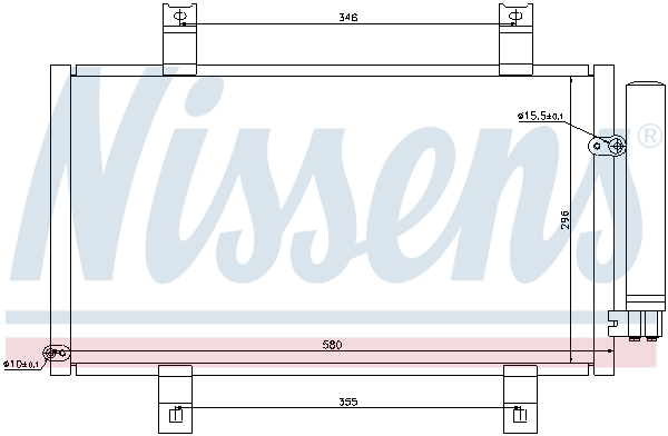 NISSENS 94934 кондензатор,...