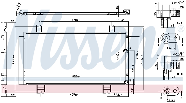 NISSENS 94950 кондензатор,...