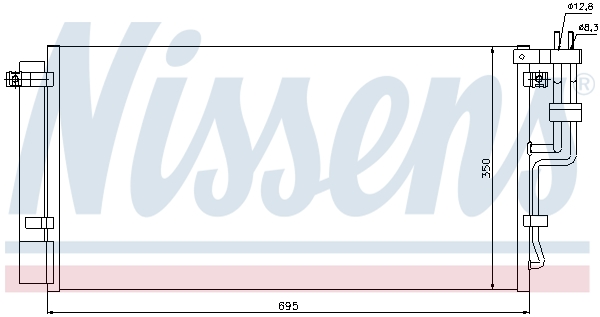 NISSENS 94993 кондензатор,...