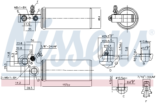 NISSENS 95037 изсушител,...