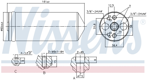 NISSENS 95056 изсушител,...