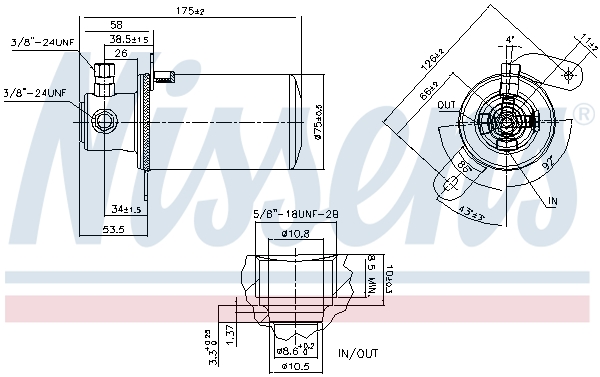 NISSENS 95078 изсушител,...