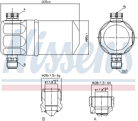 NISSENS 95115 изсушител,...