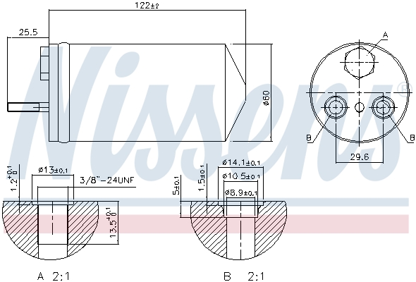 NISSENS 95138 изсушител,...