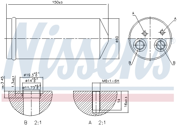 NISSENS 95139 изсушител,...