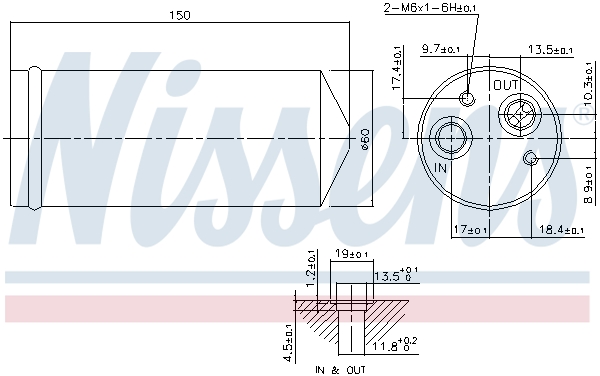 NISSENS 95141 изсушител,...