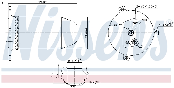 NISSENS 95174 изсушител,...