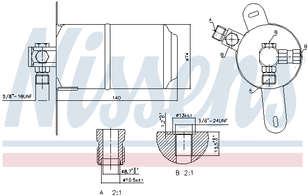 NISSENS 95184 изсушител,...