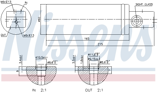 NISSENS 95187 изсушител,...