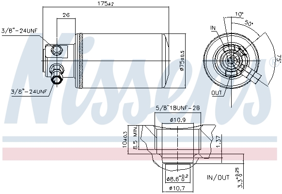 NISSENS 95230 изсушител,...