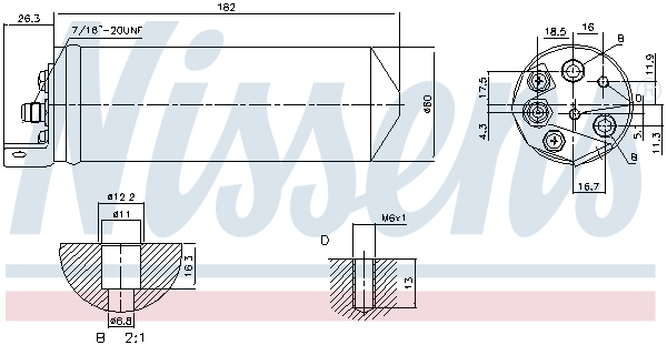 NISSENS 95240 изсушител,...