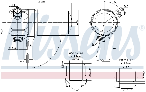 NISSENS 95263 изсушител,...