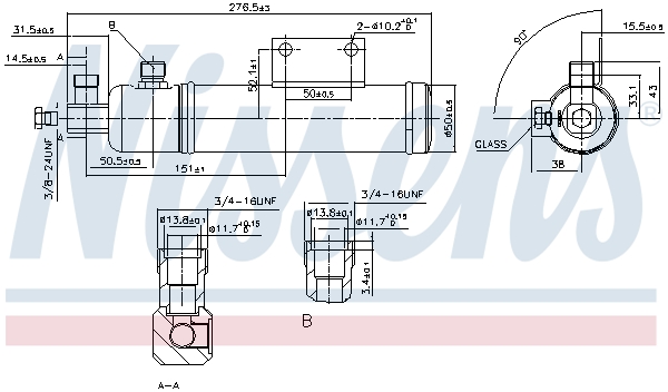 NISSENS 95287 изсушител,...