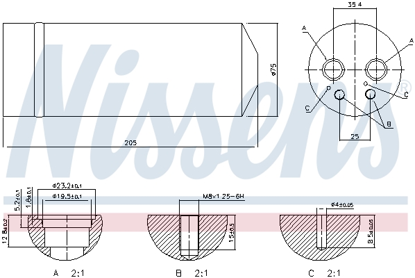 NISSENS 95314 изсушител,...