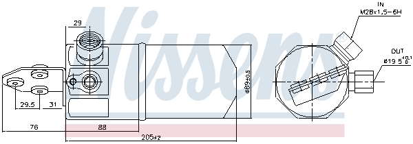 NISSENS 95318 изсушител,...