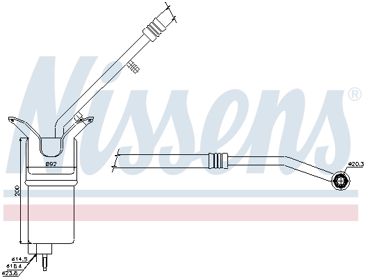 NISSENS 95330 изсушител,...