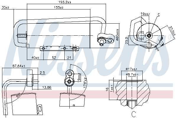 NISSENS 95338 изсушител,...