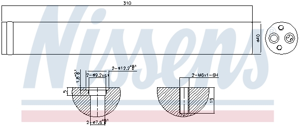 NISSENS 95342 изсушител,...