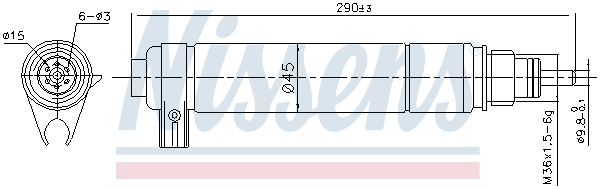 NISSENS 95346 изсушител,...