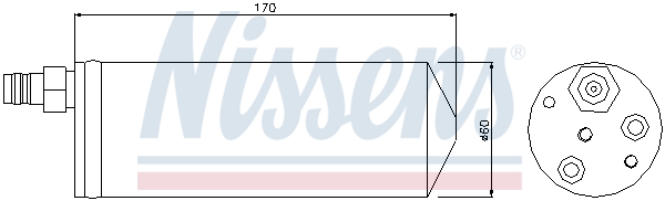 NISSENS 95363 изсушител,...