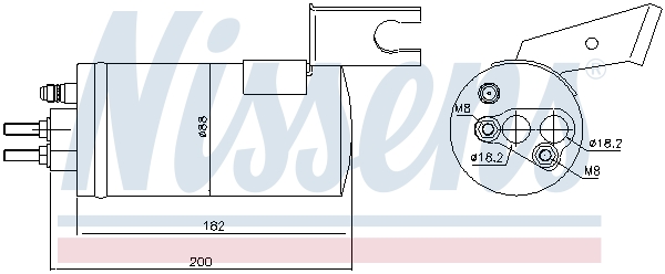 NISSENS 95368 изсушител,...