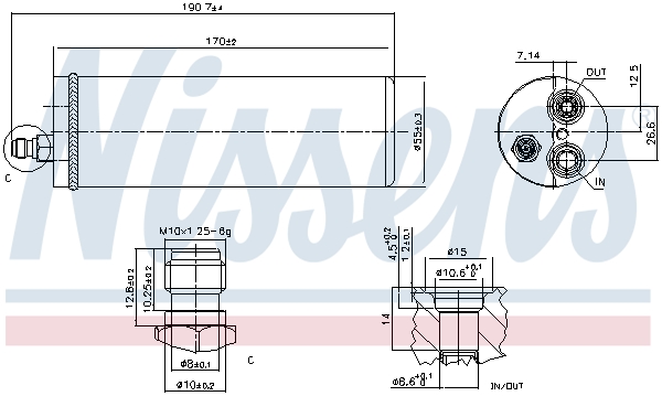 NISSENS 95386 изсушител,...