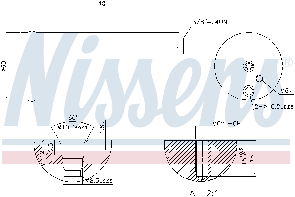 NISSENS 95405 изсушител,...