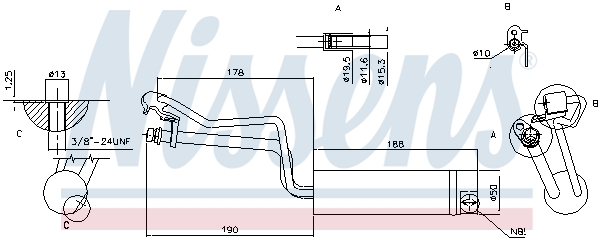 NISSENS 95448 изсушител,...