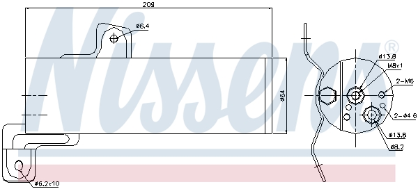 NISSENS 95497 изсушител,...