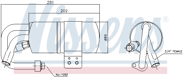 NISSENS 95505 изсушител,...