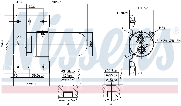 NISSENS 95508 изсушител,...