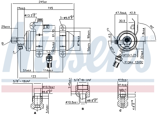 NISSENS 95509 изсушител,...