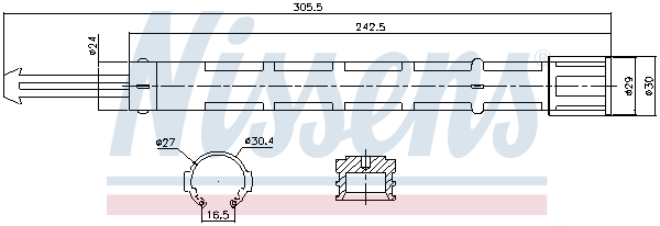 NISSENS 95514 изсушител,...