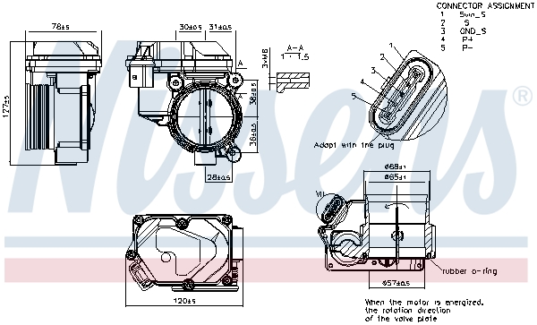 NISSENS 955175 Throttle...
